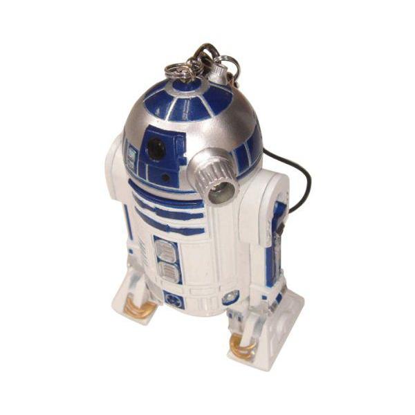 X^[EH[Y R2-D2 LED Touch Light Cell Phone Strap