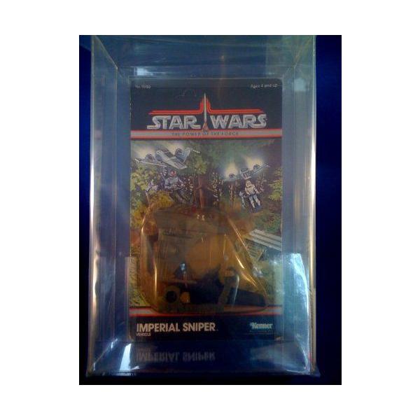 Vintage 1985 X^[EH[Y Power of the Force POTF Body Rigs Imperial Sniper Vehicle AFA 75 Seale