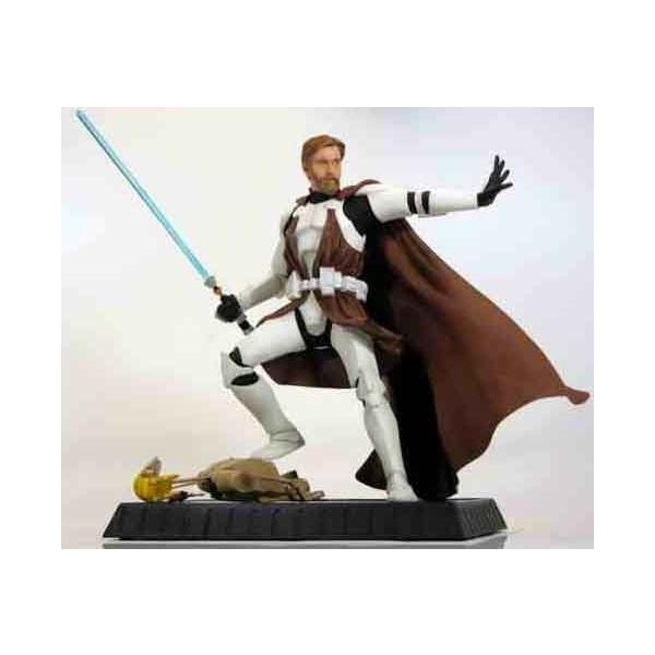 X^[EH[Y Huge Gentle Giant Obi Wan Pm[rs Clone Wars Staue -  Mib