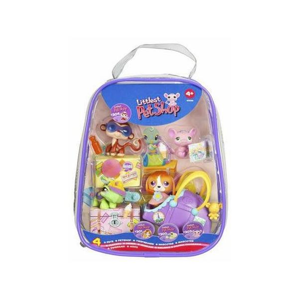 リトルペットショップ Sweet 'N Neat Pets セット (includes dog， monkey， mouse， turtle， and lots