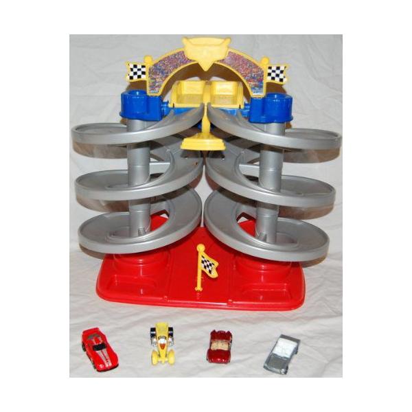 Fisher-Price(tBbV[vCX) fBYj[ Cars(J[Y) Pixar Spiral Xs[hway Race Track with