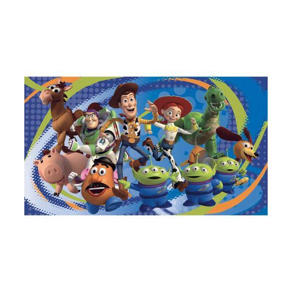 Magnificent Peel &amp; Stick By RoomMates Toy Story(トイストーリー) 3 Chair Rail Prepasted Mural 6' x