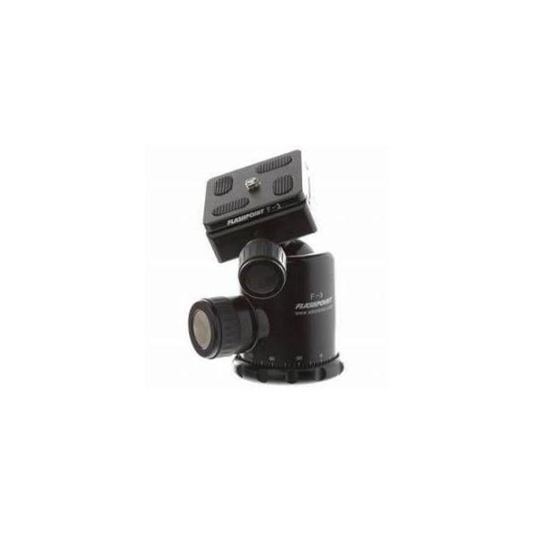 Flashpoint F-3 Magnesium Alloy Tripod Ball Head with Quick Release Plate, Supports 17.6 lbs.