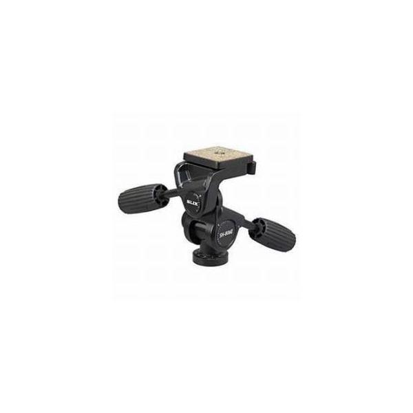 Slik SH-806E Heavy-Duty 3-Way Pan Tripod Head with Quick Release, Capacity: 12 lbs.