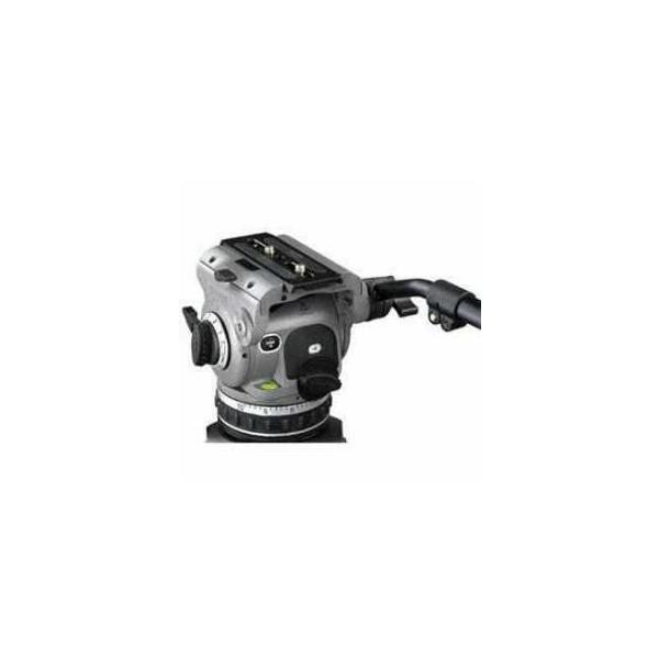 Cartoni Z100 Laser 100mm Ball Base ENG Fluid Head with Two Telescopic Pan Bars, Supports 22 lbs.