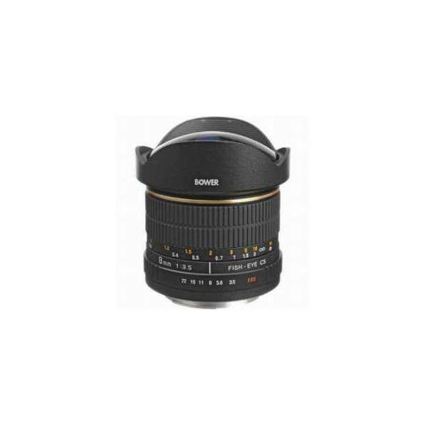 Bower 8mm f/3.5 Fisheye Manual Focus Lens for Canon APS-C EOS Autofocus Cameras