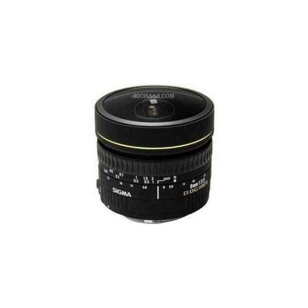 Sigma 8mm f/3.5 EX DG Circular Fisheye Auto Focus Lens for Nikon AF-D Cameras - USA Warranty