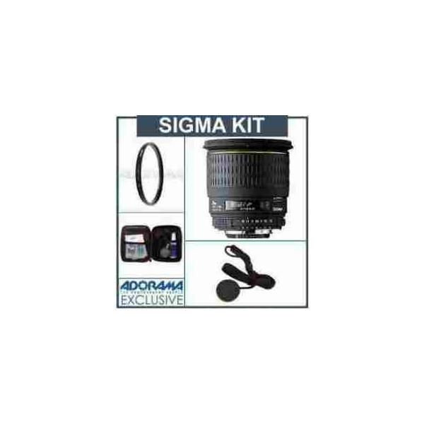 Sigma 28mm f/1.8 EX DG Aspherical Macro AF Wide Angle Lens Kit, for Nikon AF-D Cameras, with Tiff