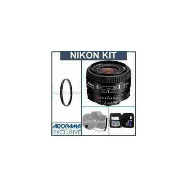 Nikon 35mm f/2D AF Nikkor Lens - U.S.A. Warranty - Accessory Bundle with Tiffen 52mm UV Glass Fil