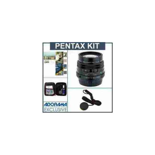 Pentax SMCP-FA 77mm f/1.8 Limited Edition Black Finish Telephoto Lens Kit, with Tiffen 49mm Photo