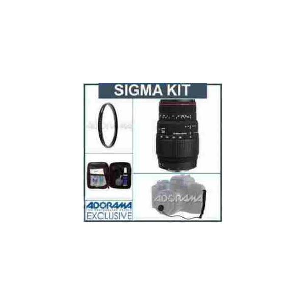 Sigma 70-300mm f/4-5.6 APO DG Macro Tele Zoom Lens Kit for Sigma Cameras, with Tiffen 58mm UV Fil