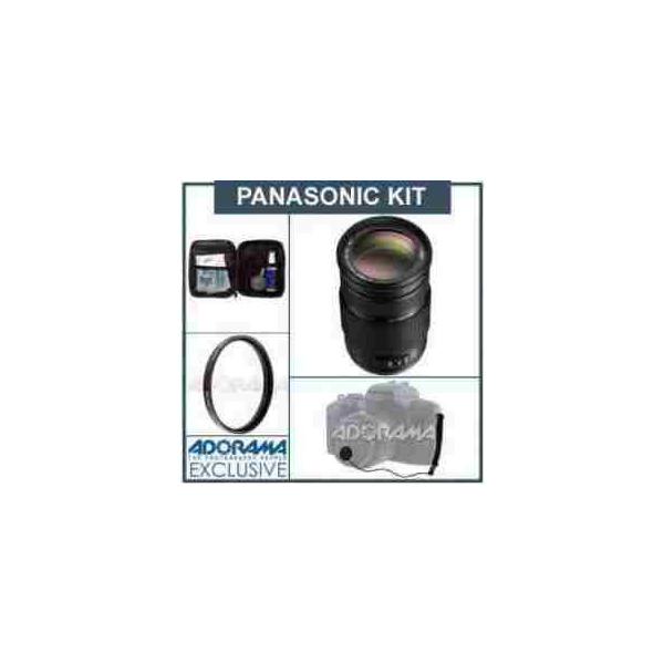 Panasonic Lumix G Vario 100-300mm f/4.0-5.6 MEGA O.I.S. Zoom Lens with Accessories