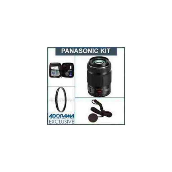 Panasonic 45-175mm F/4.0-5.6 Lumix GX Vario Power OIS Zoom Lens - Black, for Micro Four Thirds Le