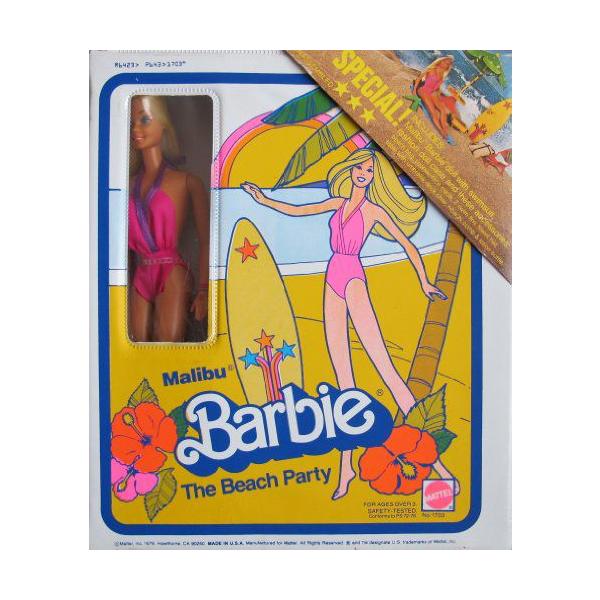 ビンテージ MALIBU Barbie(バービー) THE BEACH PARTY Play Set / 人形 (w Wrist Tag)， Case &amp; MORE! (1