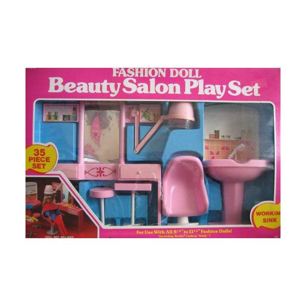 ファッション 人形 BEAUTY SALON 35 Piece PLAY SET for Barbie(バービー)， Lindsey， Sindy &amp; 8.5” to