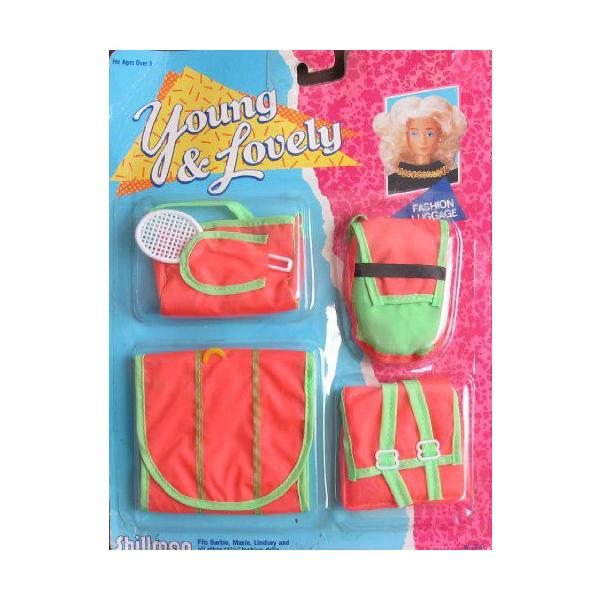 Shillman YOUNG &amp; LOVELY t@bV LUGGAGE &amp; ejX RACKET Fits Barbie(o[r[)C LindseyC Max