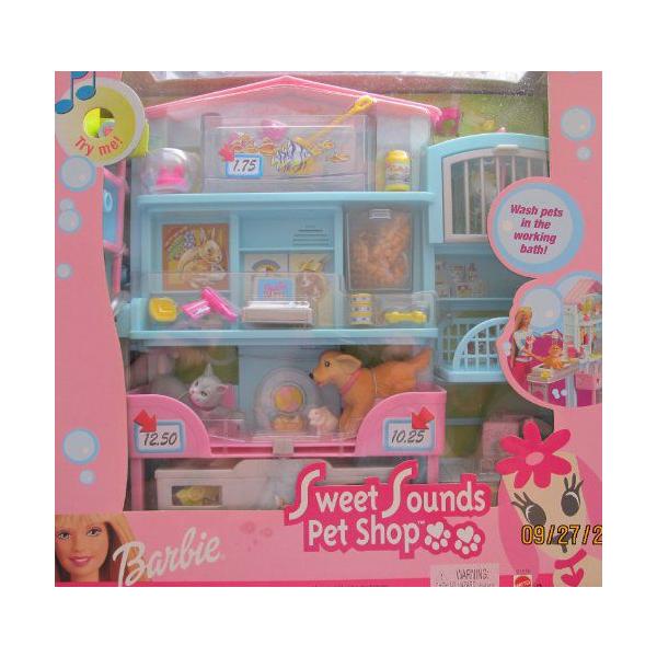 Barbie(o[r[) SWEET SOUNDS PET SHOP Playset / Working BATHC PET SOUNDS &amp; More! (2002)