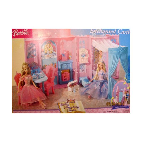 Barbie(o[r[) Fantasy Tales ENCHANTED CASTLE Playset PALACE / MUSICAL Dance StC CANOPY Bed &amp;