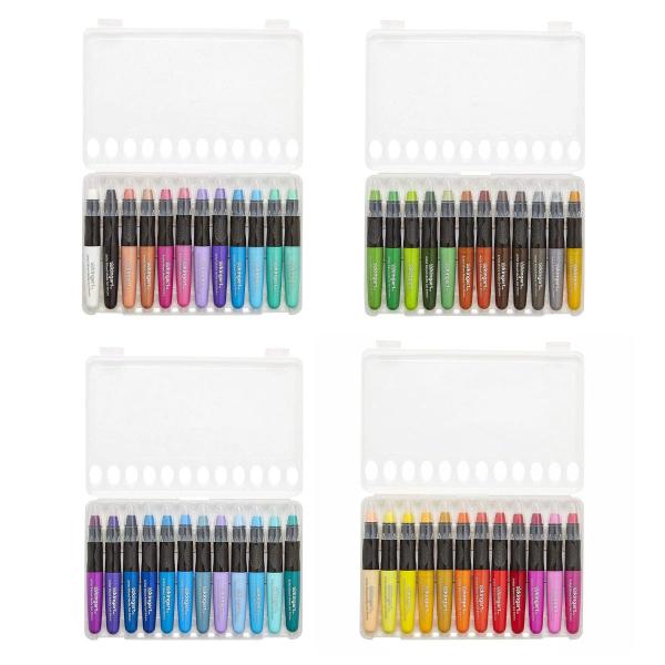 KINGART ジェルスティック アーティスト 水溶性顔料 クレヨン 48色セット 収納ケース付き
