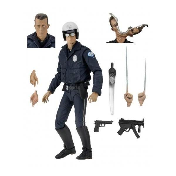 ターミネーター2 ネカ 7インチ アルティメット アクションフィギュア T-1000 ロバート・パトリック (モーターサイクル・コップ バージョン) / NECA TERMINAT