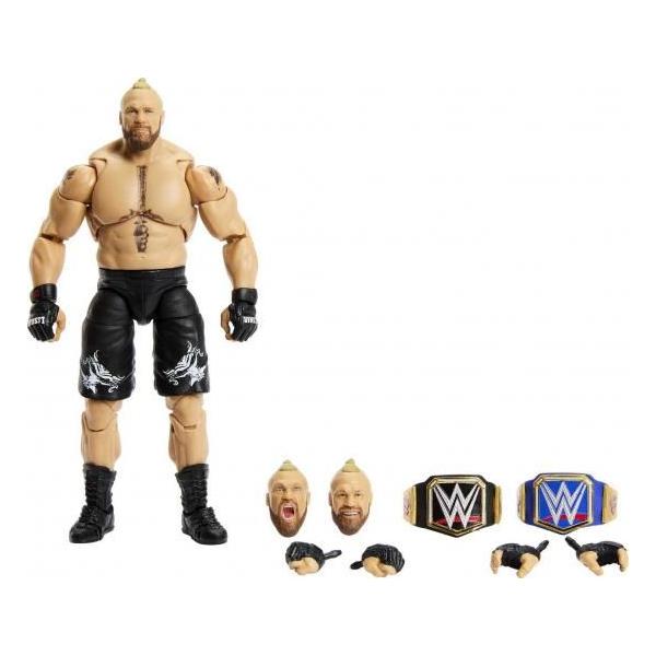 Mattel マテル WWE ブロック・レスナー アルティメット・エディション アクションフィギュア 交換可能なアクセサリー、関節可動、リアルなディテール付き 6