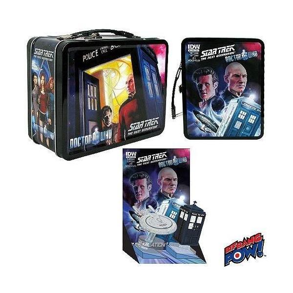 ドクター・フー &amp; Star Trek スタートレック ネクスト・ジェネレーション クロスオーバー コミック アシミレーション 2 モニターメイト ティン ターディス