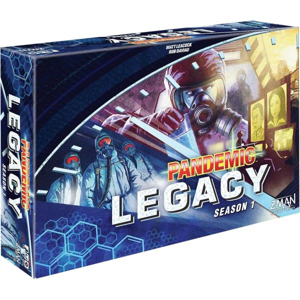 Z-Man Games パンデミックレガシーシーズン1 ブルーエディション ボードゲーム 大人と家族向け 協力型ボードゲーム 対象年齢13歳以上