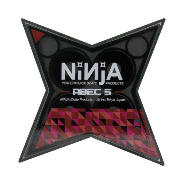 ニンジャ NINJA インラインスケート ベアリング グリスベアリング スターケースクリスタル ABEC5 1セット/8個