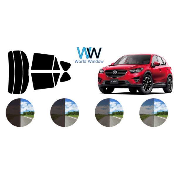 カーフィルム カット済み 車種別 スモーク CX-5 KE# リアセット