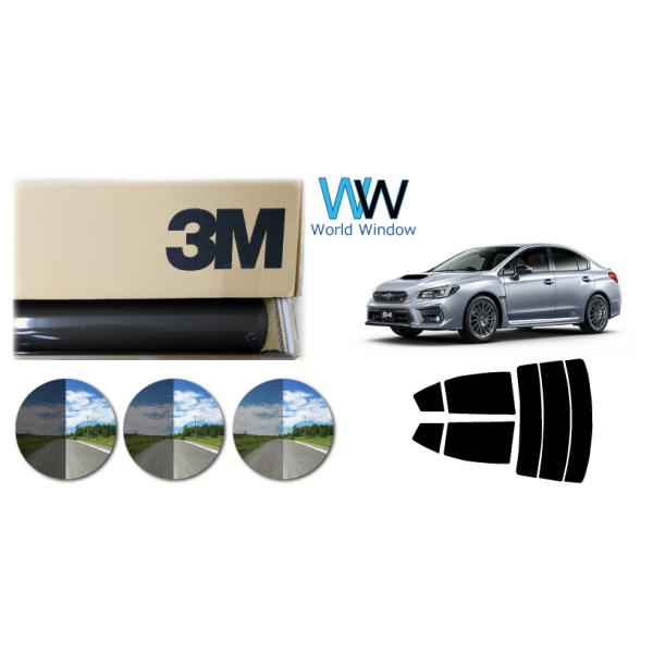 遮熱フィルム 3M  スモークIR  スバル WRX STI (VAG/VAB) カット済みカーフィルム リアセット
