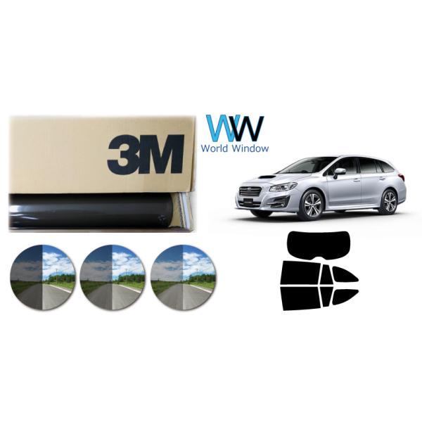 一枚貼遮熱 3M  スモークIR スバル レヴォーグ VMG / VM4 カット済み カーフィルム リアセット