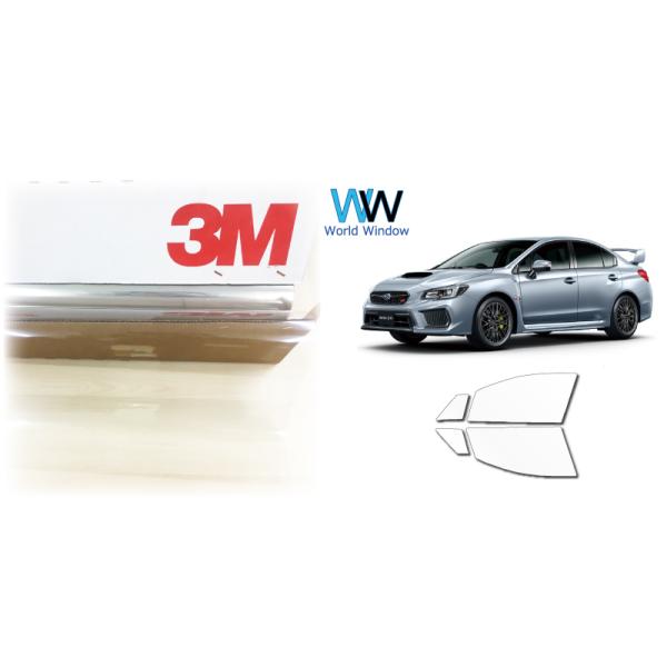 透明 遮熱 3M クリスタリン90 スバル WRX STI (VAG/VAB)  車種別 カット済みカーフィルム フロントドア用