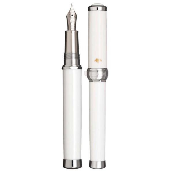 セーラー万年筆 有田焼創業400年記念万年筆 白磁 香蘭社製 銀 中字 M