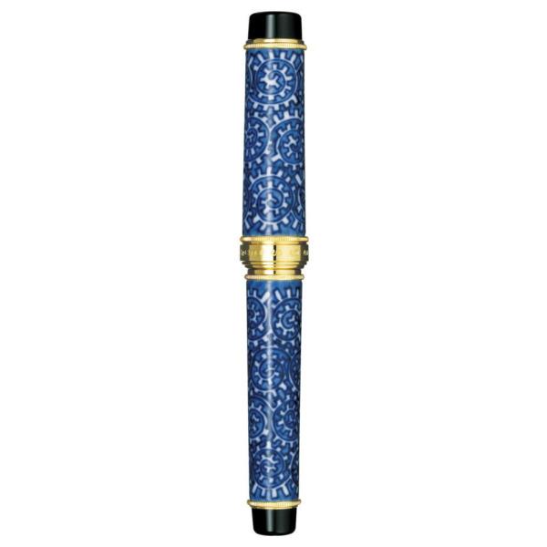 ❣️稀少 極美品❣️セーラー有田焼万年筆　染付章魚唐草濃（源右衛門窯）❣️ セーラー万年筆 有田焼 染付章魚唐草濃 (そめつけたこからくさだ