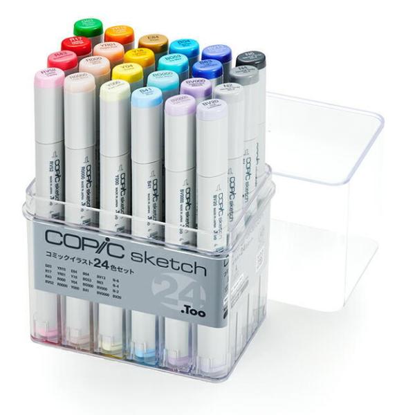 コピック　コピックスケッチ　copic 35本 コピック .Too コピックスケッチ コミックイラスト 24色セット