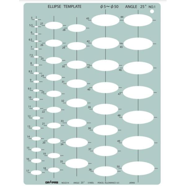 DRAPAS hpX ev[g E^ ȉ~K 25° No.1 No.31-E214