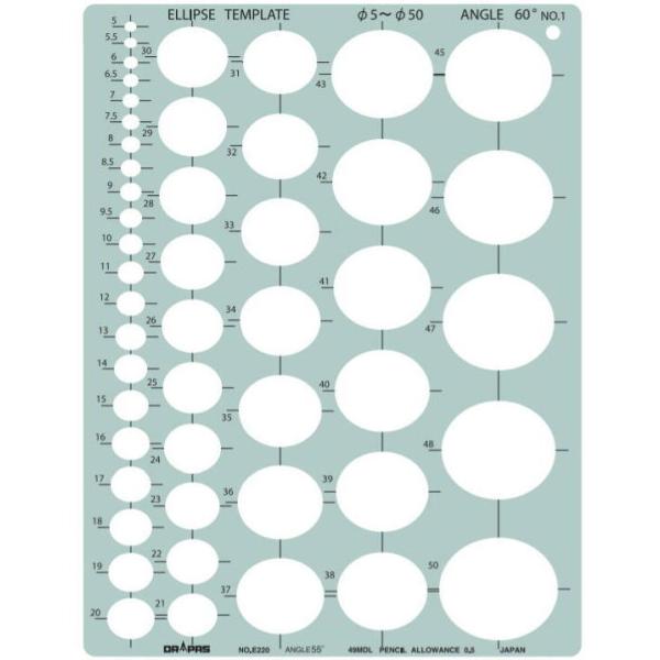 DRAPAS hpX ev[g E^ ȉ~K 60° No.1 No.31-E220