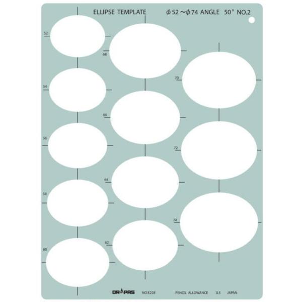 DRAPAS hpX ev[g E^ ȉ~K 50° No.2 No.31-E228