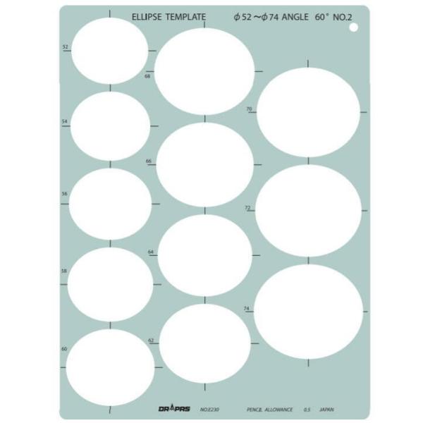 DRAPAS hpX ev[g E^ ȉ~K 60° No.2 No.31-E230