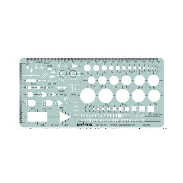 DRAPAS ドラパス テンプレート E型 学校教育用テンプレート（電子） No