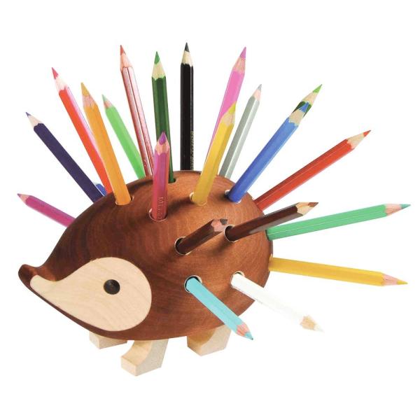 コヒノール ハリネズミ 色鉛筆スタンド24色 ブラウン 9960M24001PS  