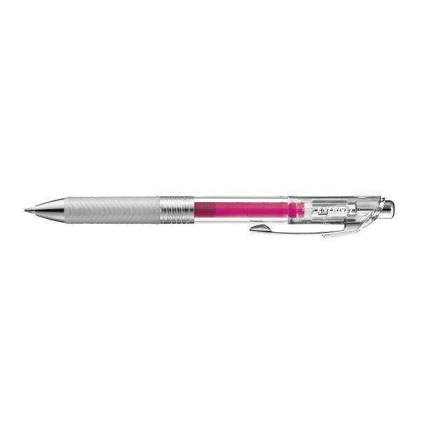 ぺんてる ゲルインキボールペン エナージェル インフリー 極細 0.4mm ピンク BLN74TL-P