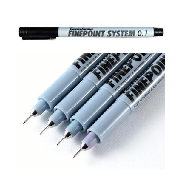 タチカワ ファインポイントシステム 0.1mm FSD-200 油性染料タイプ 黒