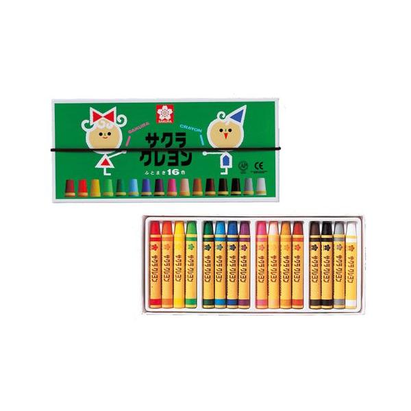 描きやすいやわらかめのクレヨンです。●ぬりやすさとなめらかさを強調した「やわらかめのクレヨン」です。●力を入れずに、強い線や面ぬりがのびのびとできます。●ふとまきで折れにくく、発色も鮮やかです。■サイズ：90 x 198 x 19mm■16色入