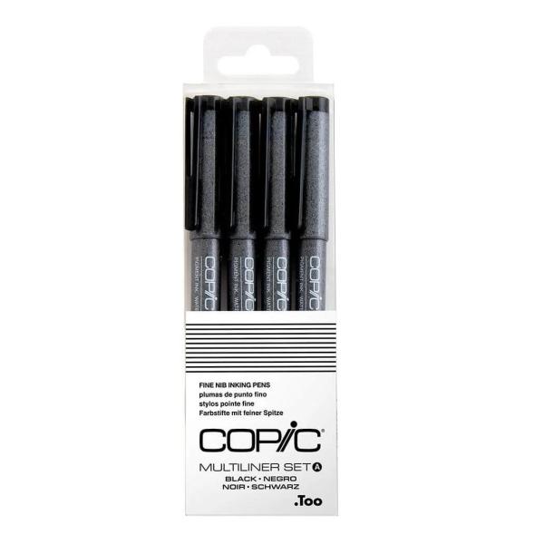 コピック .Too COPIC コピックマルチライナー 4本組 ブラックA