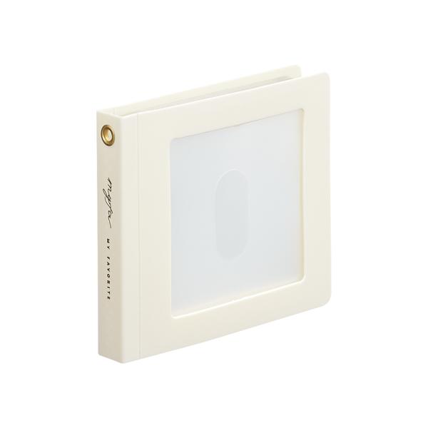 リヒトラブ myfa ミファ スクエアフォトコレクションファイル ミニ ミルキーホワイト N-3326-0