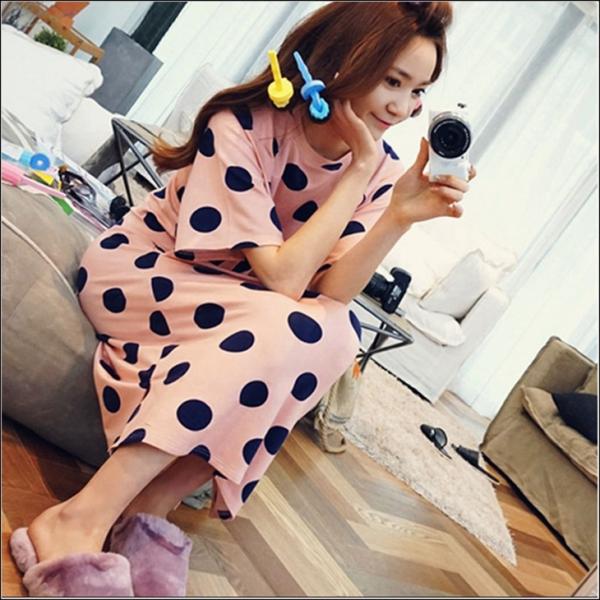 ルームウェア ワンピース レディース パジャマ 半袖 綿 かわいい ワンピース 膝丈 ドット柄 部屋着 寝巻き 女性パジャマ ルームウエア レディース 夏 春 F 726 Buyee Buyee Japanese Proxy Service Buy From Japan Bot Online