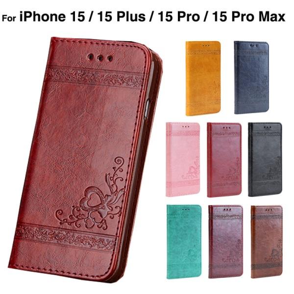 スマホケース iPhone15 ケース 手帳型 iPhone15Pro ケース iphone 15 15Plus 15ProMax ケース アイフォン15 カバー アイフォン15 プロ 15プラスケース  L-126-15