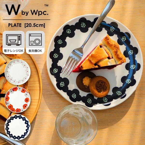 Wpc. プレート お皿 皿 耐熱皿 平皿 中皿 丸皿 北欧 耐熱 花柄 ワン
