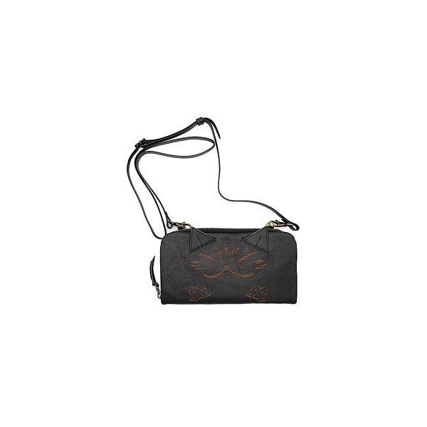 わちふぃーるど（WachiField） わらいねこお財布ポシェット 黒 ダヤン